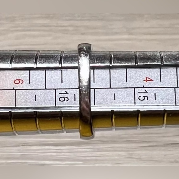 Vintage Sterling Silver Tension Set Amethyst & Cubic Zirconia Ring, Size 5 - Picture 16 of 16